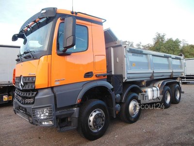 Kipper LKW MERCEDES-BENZ AROCS 3248, 8X4, MEILLER, BORDMATIC, AHK, TOP gebraucht
