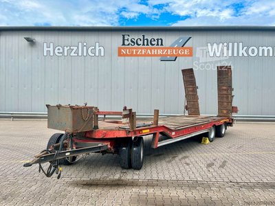 Tieflader Anhänger MÜLLER-MITTELTAL T3 3-Achs Anhänger Tieflader*hydr. Rampen*SAF gebraucht
