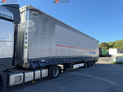 Auflieger mit Pritsche & Plane Krone SD Megatrailer Hubdach SAF Achsen Liftachse gebraucht