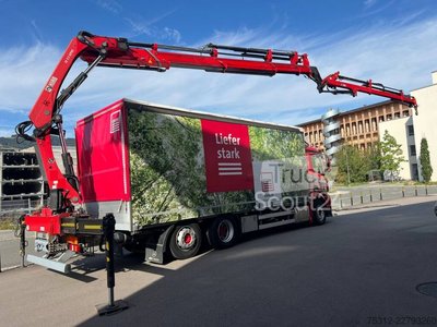 LKW mit Pritsche & Plane Mercedes-Benz Antos 2542  Hiab211+Jib 20m Retarder Lenkachse E6 gebraucht
