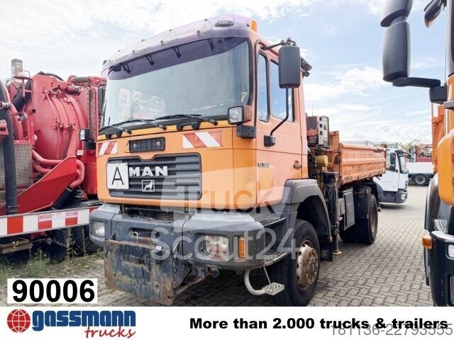 Kipper LKW MAN 19.364/414 4x4 BB, Winterdienstausstattung, Kran gebraucht