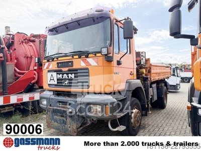 Kipper LKW MAN 19.364/414 4x4 BB, Winterdienstausstattung, Kran gebraucht