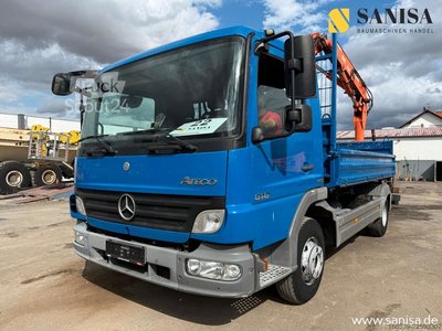 Dreiseitenkipper MERCEDES-BENZ Atego 818/918/MEILLER 3.S-Kipper/TEREX 65.2-A2L gebraucht