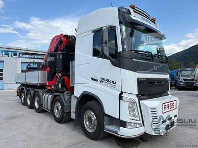 LKW mit Pritsche (offen) VOLVO FH 540 10X4 Pritsche + SZM FASSI F2150RAL.2 51m gebraucht