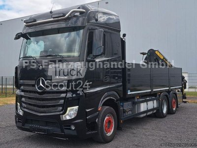 LKW mit Pritsche (offen) MERCEDES-BENZ Actros 5*2548*Luft/Luft*NAVI*Palfinger-Kran gebraucht