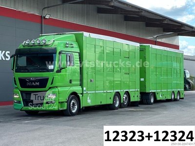 Viehtransporter LKW MAN TGX 26.440 6x2 3.Stock Cuppers Komplett-Zug gebraucht
