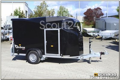 Kofferanhänger Debon Cargo 1300.02 schwarz / Seitentür neu
