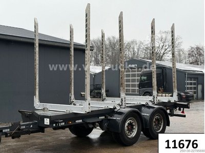 Holztransport Anhänger  Janzen System T19 Tandemachsen gebraucht