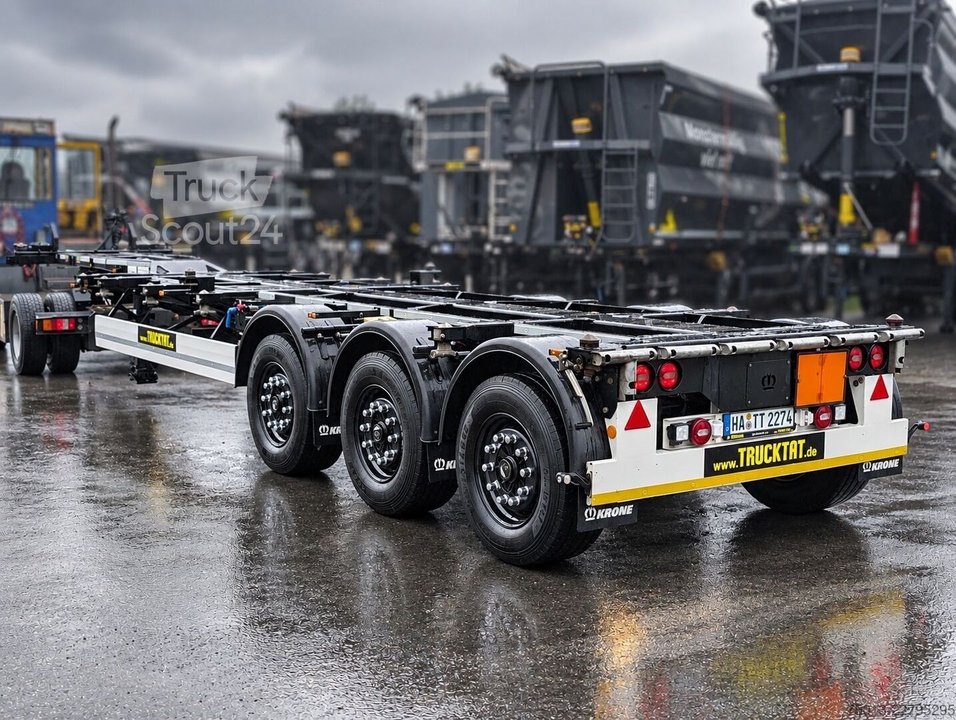 Auflieger-Wechselfahrgestell KRONE Multi- Containerchassis eLTU70, erst 128.000 Km gebraucht