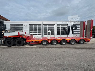 Tieflader-Sattelauflieger FAYMONVILLE Multi-NZ-5L-A ausziehbar gelenkt Rampen gebraucht