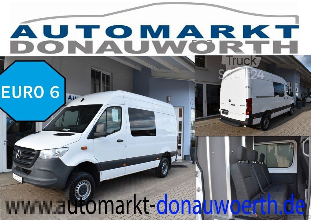 Kastenwagen hoch MERCEDES-BENZ Sprinter Mixto 4x4 319 CDI L2H2 9 G-Tronic Klima gebraucht