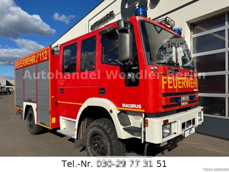 LKW mit Tankaufbau IVECO FF100EW LF8/6 Tank600l Schere/Spreizer/Generator gebraucht