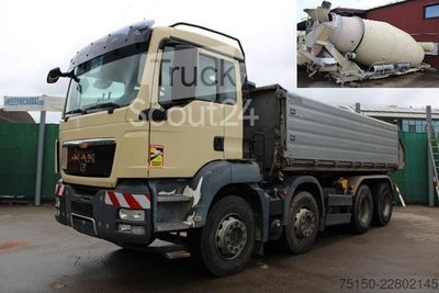 Dreiseitenkipper LKW MAN TGS 35.400 8x4 - KIPPER / BETONMISCHER Nr.: 954 gebraucht