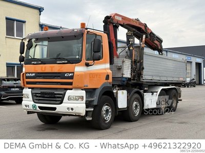 Kipper LKW DAF CF85462*8x4*Mit Kran*Retarder*Klima*Hinterkipper gebraucht