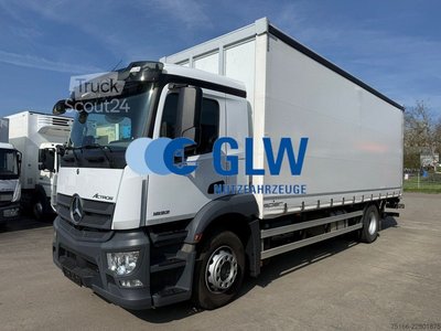 LKW mit Pritsche & Plane MERCEDES-BENZ ACTROS 1832 L TAUTLINER 7,40 m LBW 1,5 T gebraucht