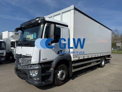 LKW mit Pritsche (offen) MERCEDES-BENZ ACTROS 1832 L TAUTLINER 7,40 m LBW 1,5 T gebraucht