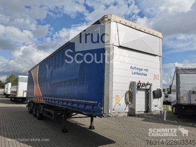 Auflieger mit Pritsche & Plane Schmitz Cargobull Curtainsider Standard Staplerhalterung Getränke gebraucht