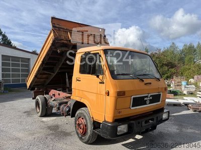 Kipper LKW MAN 10.150, Blatt/Blatt, Meiller, 6 Zylinder gebraucht