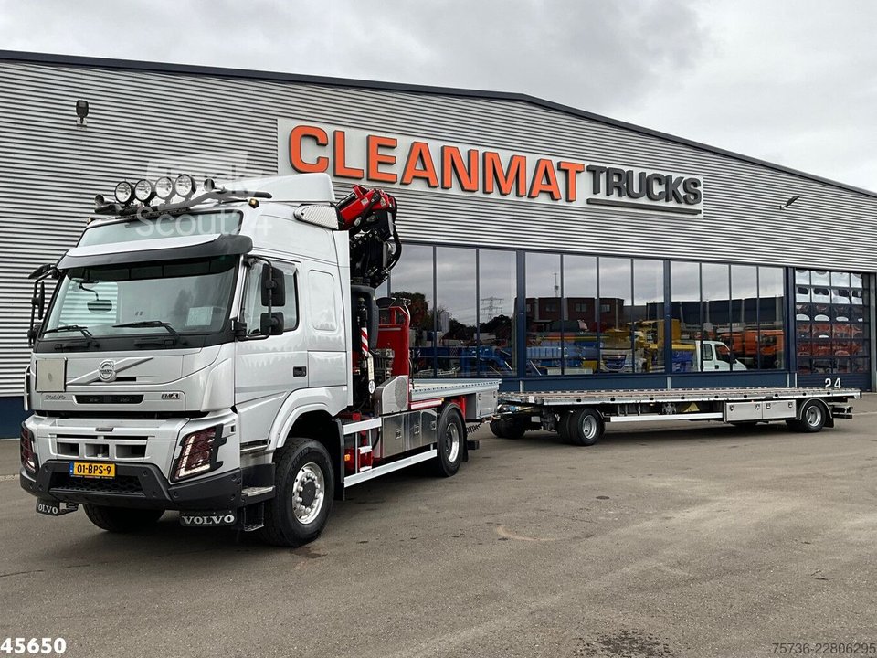 Kranwagen Volvo FMX 500 4x4 Fassi 31 Tonmeter laadkraan + Fly-J... gebraucht