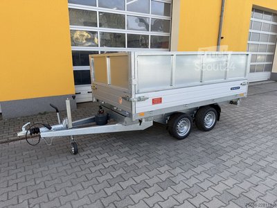 Dreiseitenkipper Anhänger Saris K3 306 170 2700 2 + geschl. Laubgitter neu