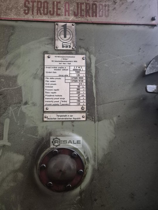 Gear Milling Machines WMV ZFWZ 6300/40