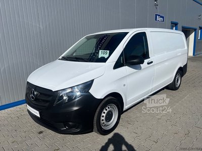 Kastenwagen MERCEDES-BENZ Vito 110 LANG 6G KLIMA TEMPOMAT 3-SITZE SCHRÄNKE gebraucht