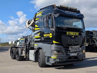 Holztransporter LKW MAN TGX 33.510 BL SA 6x4 SZM, EPSILON S260Z96,Miete? gebraucht
