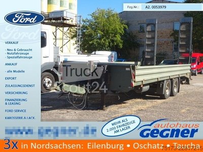 Tieflader Anhänger MÜLLER-MITTELTAL ETÜ-TA 11,0 Tandem-Tieflader 11to Rampen gebraucht