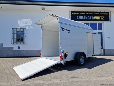 Kofferanhänger Cheval Liberté Debon Roadster 400 Alu Seitentür weiß Pullman neu