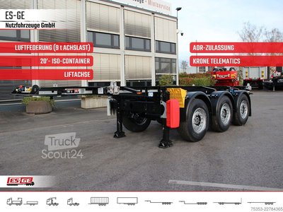 Auflieger-Wechselfahrgestell KRONE 3-Achs-Containerchassis 20' neu