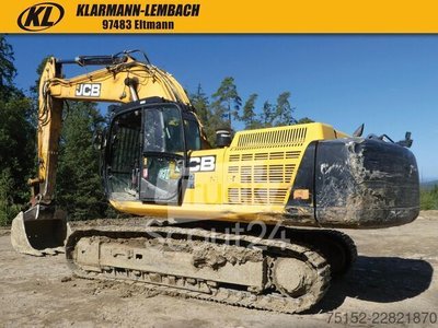 Kettenbagger mit MS 25 + 1 x Tieflöffel JCB JS 370 NLC  6 Zyl. ISUZU Mot. gebraucht