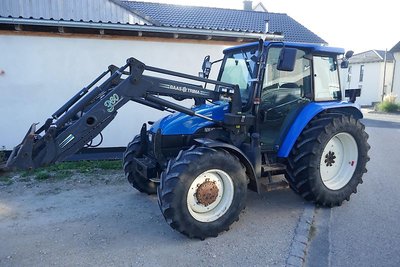 New Holland TL 100. Ind-Lader, Klima, Druckluft, Lastschaltung. "Volle Funktion"