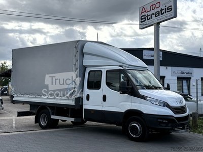 Transporter mit Pritsche & Plane IVECO Daily 70C18 DOKA Klima Tempomat Spurhalte 7-Sitz gebraucht