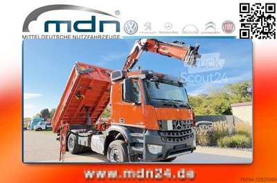 Autokran MERCEDES-BENZ Arocs 2642 6x4 Meiller Kipper KRAN FUNK gebraucht