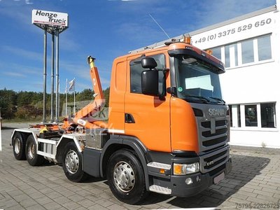 Abrollkipper SCANIA G 410/8x4 Abrollkipper AP Achsen gebraucht
