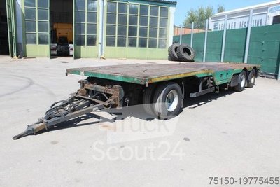 Tieflader Anhänger MEUSBURGER MPJ-3 - JUMBO Plattform RADMULDEN Nr.: 179 gebraucht