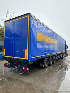 Auflieger mit Pritsche & Plane SCHWARZMÜLLER J SERIE 3 ACHS VORBEREITUNG FÜR MITNAHMESTAPLER gebraucht