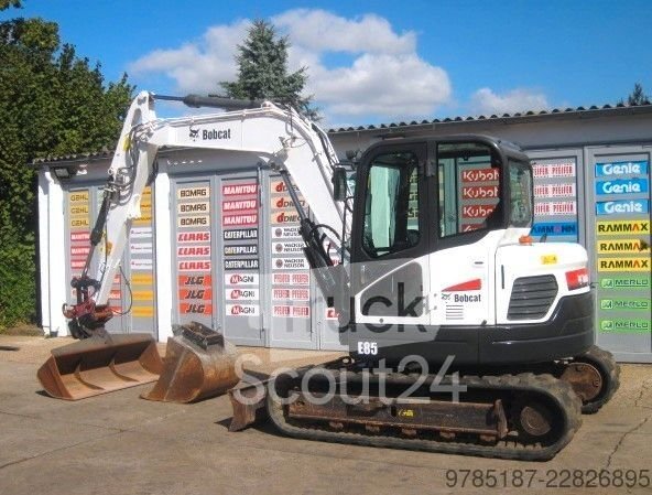Minibagger BOBCAT E85 * 2x Löffel * gebraucht
