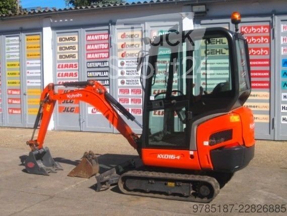 Minibagger KUBOTA KX016-4 *2x Löffel* *Verstellfahrwerk* vgl 18 19 gebraucht