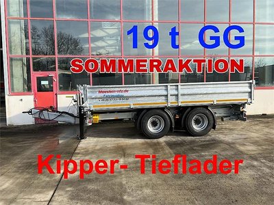 Möslein TTD 19 B 19 t Tandemkipper- Tieflader, Breitberei