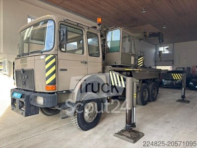 Autokran MAN ÖAF 32.281 6x6 LKW + BERGEKRAN PALFINGER*1987* gebraucht