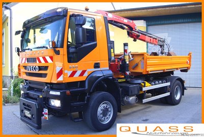 Kipper LKW Iveco 190T33 TRAKKER 4x4/ MARREL-Abrollkipper/ HMF 835/ Euro5 gebraucht