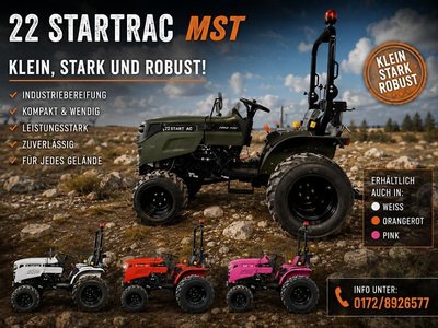 ‼ Startrac 22 mit Industriebereifung Nato Grün / Kleintraktor / NEU mit Mitsubishi Motor 22 PS * Garantie * Traktor * Fr