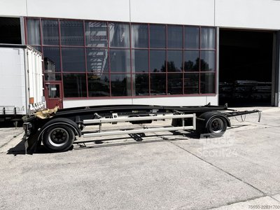 Siloanhänger Hüffermann HSA  2 Achs Schlitten- Abrollmuldenanhänger gebraucht