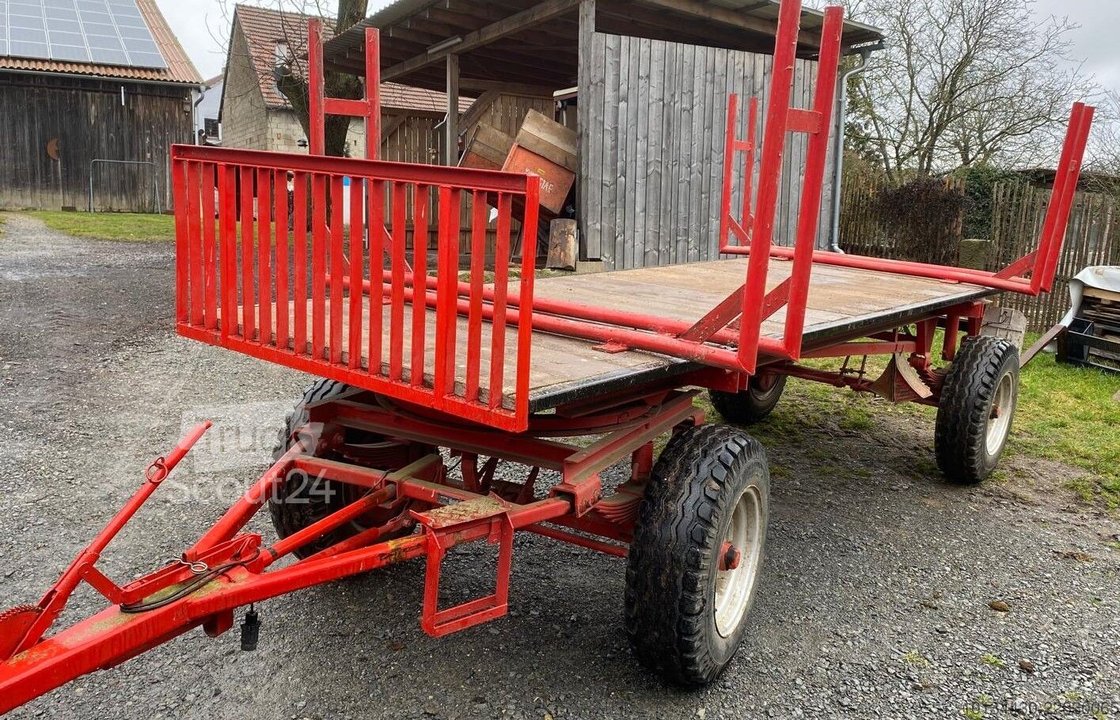 Anhänger mit offener Pritsche Krone Plattform/ Rungenwagen gebraucht