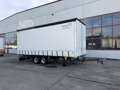 Anhänger mit Pritsche & Plane Möslein TPW 105 D  Tandem- Planenanhänger gebraucht