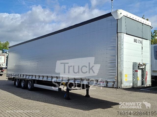 Auflieger mit Pritsche & Plane Schmitz Cargobull Curtainsider Mega Getränke gebraucht