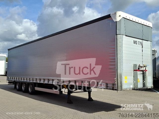 Auflieger mit Pritsche & Plane Schmitz Cargobull Curtainsider Mega Getränke gebraucht