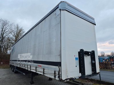 Auflieger mit Pritsche & Plane KÖGEL Mega Liner S 18 SAF-Achsen hydraulisches Hubdach gebraucht