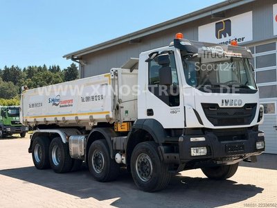 Kipper LKW IVECO TRAKKER 450 8X4 DAUTEL Bordmatic 130.000km! gebraucht
